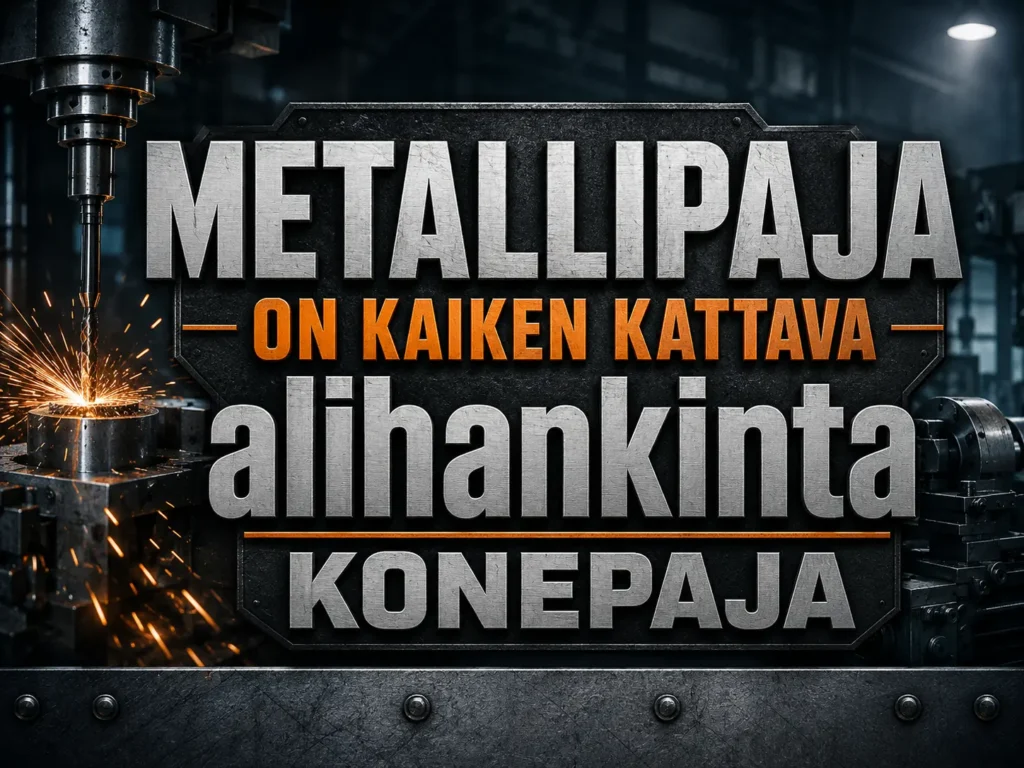 Metallipaja on kaiken kattava alihankinta konepaja